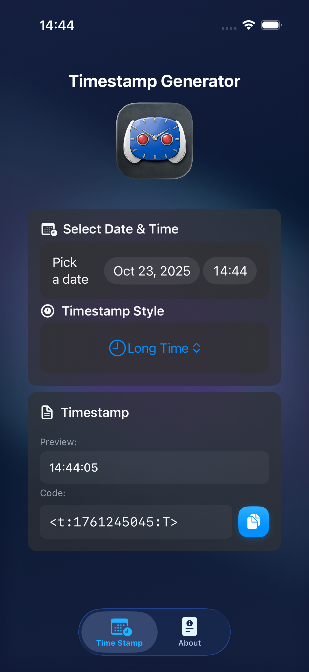 Selected Format Style