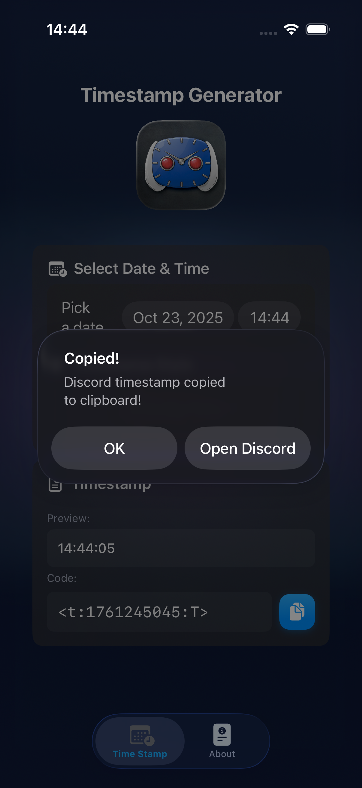 Copy to Clipboard Feature