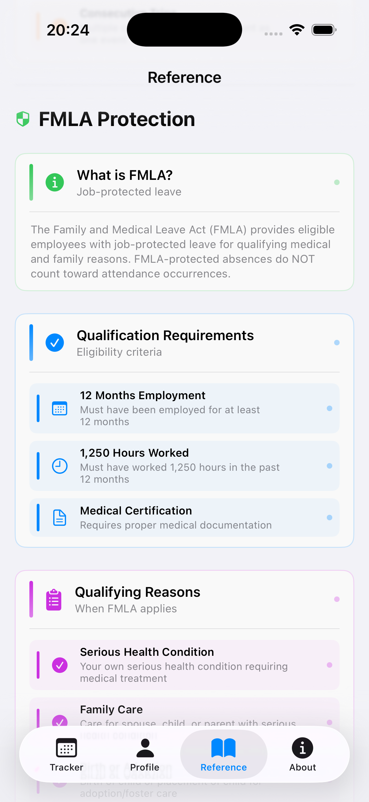 FMLA Protection Information